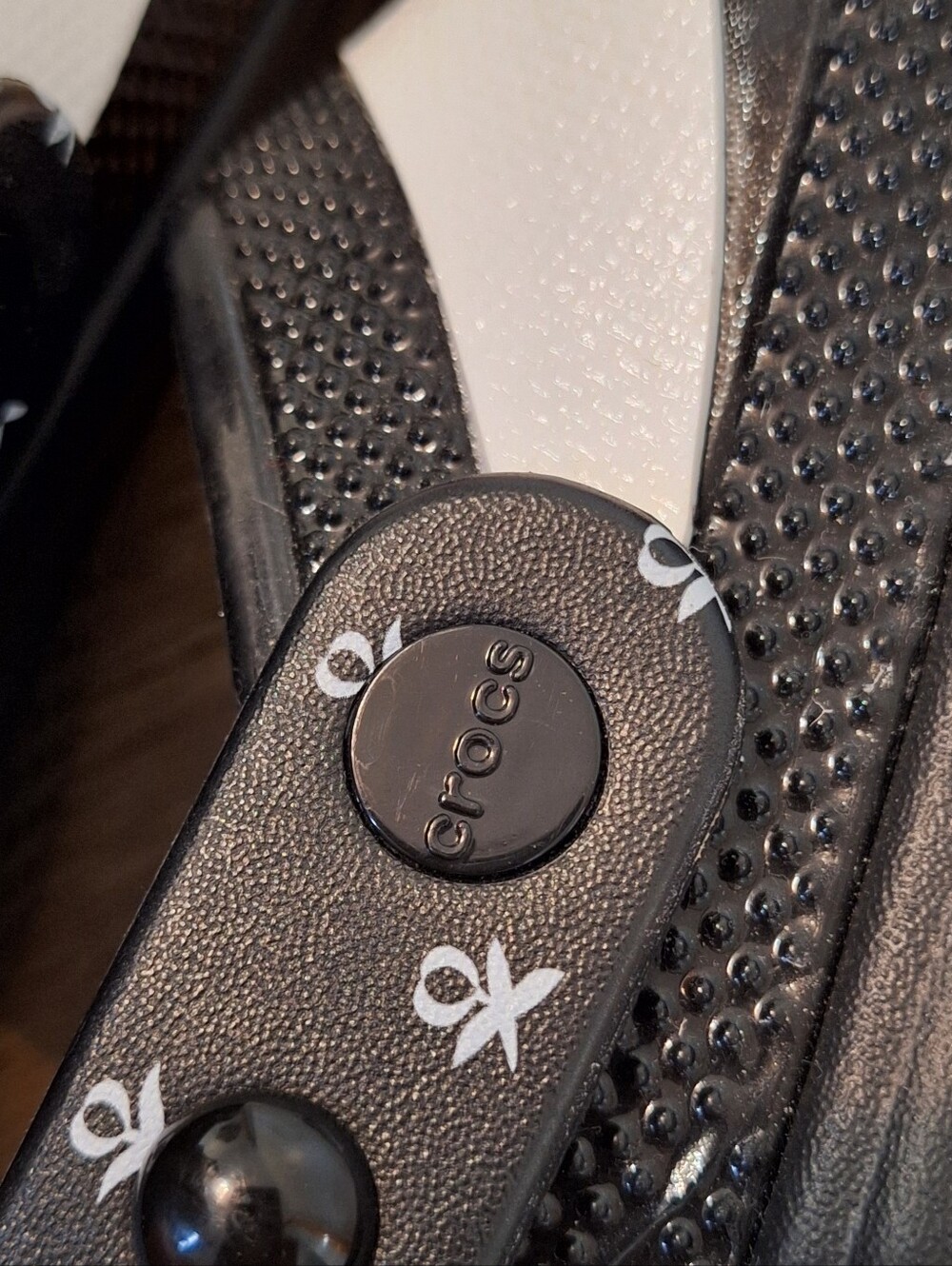 Wednesday Stomp Black & White Platform Crocs - 8 - Picture 9 of 11